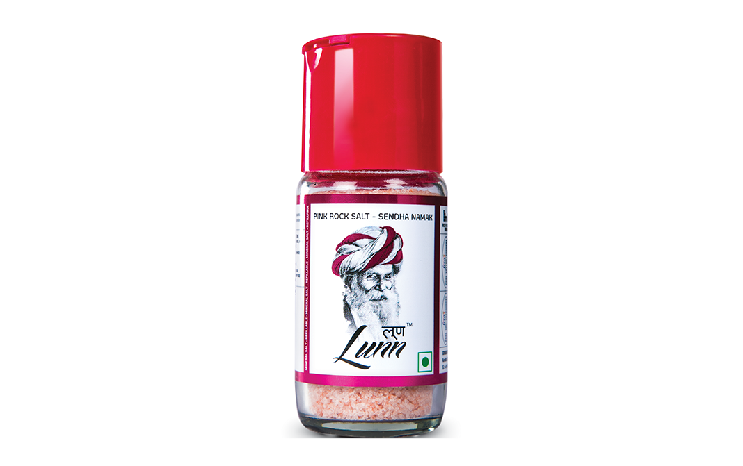Lunn Pink Rock Salt Sendha Namak   Plastic Bottle  100 grams